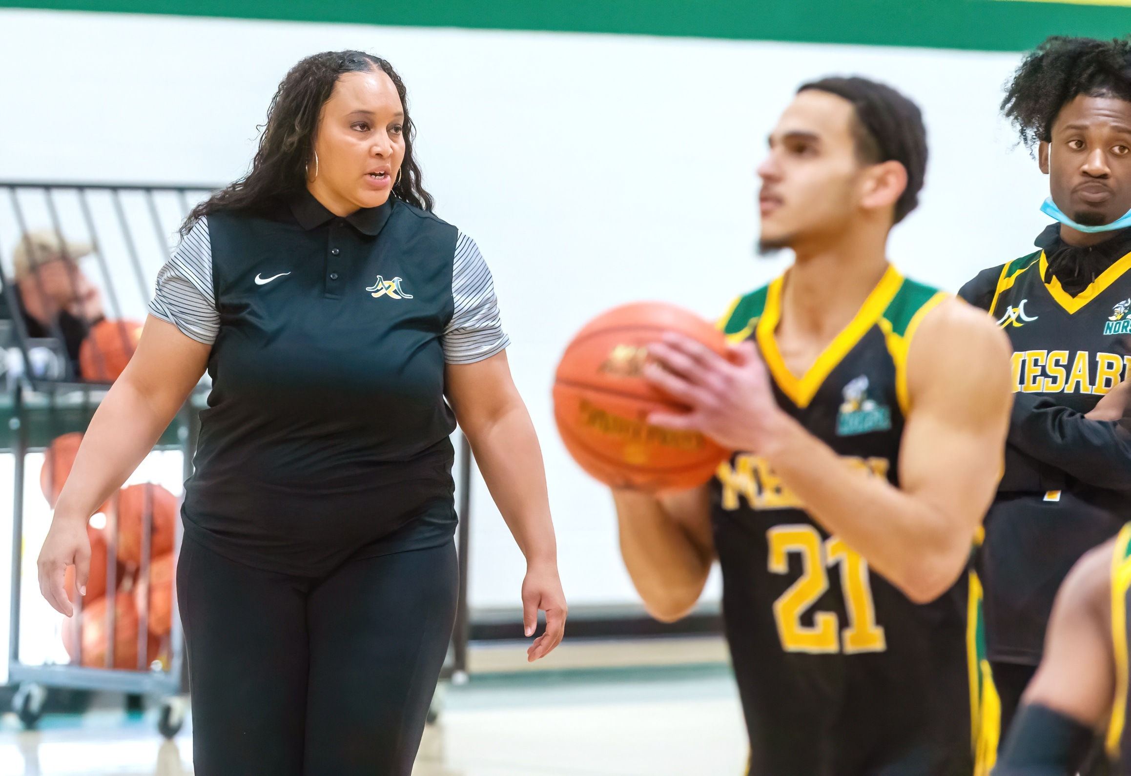 Tamara Moore taking steps in historic first season coaching men's hoops at Mesabi Range